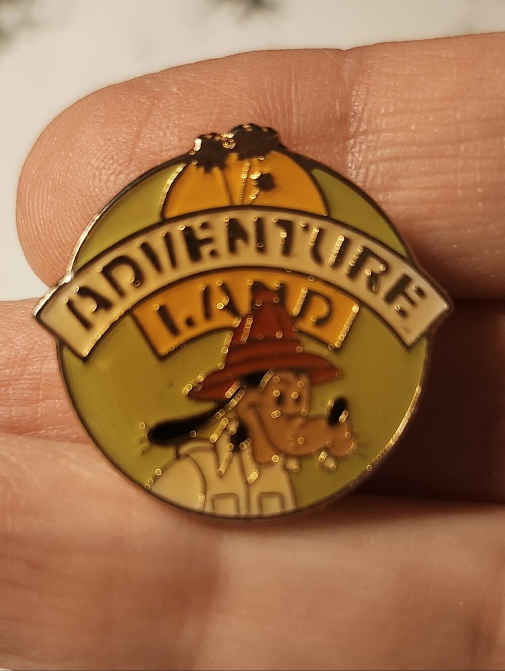 🍁3/$25 *VTG* 1985 DISNEYLAND 30TH ANNIVERSARY TRADING PIN ~ADVENTURELAND GOOFY